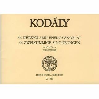 Kodály  44 kétszólamú énekgyakorlat