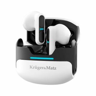 KrügerMatz KMPM8-W fehér színű Sztereó bluetooth fülhallgató mikrofonnal