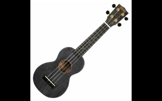 Mahalo MS1TBK Transparent Black Szoprán ukulele tokkal