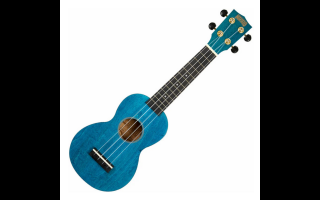 Mahalo MS1TBU Transparent Blue Szoprán ukulele tokkal