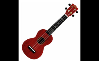 Mahalo MS1TRD Transparent Red Szoprán ukulele tokkal