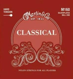 Martin M-160 High Tension, Silverplated, Ball End 028 - 043 klasszikus gitár húr
