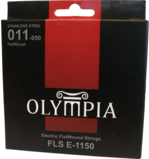 Olympia FLSE-1150 Sima (Flat Wound) Medium Scale 011-050 elektromos gitárhúr szett