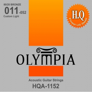 Olympia HQA1152 Custom Light 80/20 bronz Akusztikus gitárhúr szett