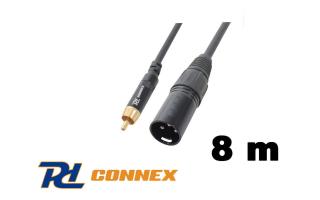 Power Dynamics PD Connex CX52-8 ( RCA-xlr papa ) 8m jelkábel