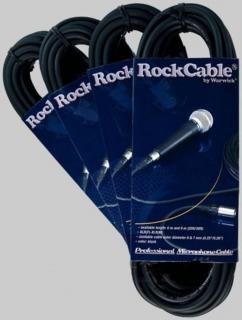 RockCable RCL 30306 XLR-XLR Fekete mikrofonkábel 6 m