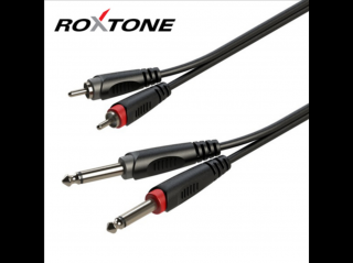 Roxtone RACC150L6 2x6,3 Jack - 2xRCA kábel, 6m