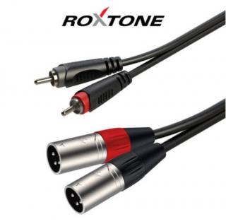 Roxtone RACC190L1 2xXLR(p) - 2xRCA kábel, 1m