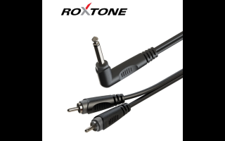 Roxtone RAYC120AL5 6,3 mono pipa jack - 2xRCA kábel 5m