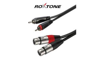 Roxtone SACC170L0030 2xXLR(m) - 2xRCA kábel, 3m