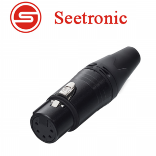 Seetronic SC5FXX-B XLR lengő mama csatlakozó, 5 pólusú, (fekete)