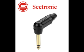 Seetronic SP2RX-BG aranyozott (fekete) Mono 6,3 pipa jack dugó