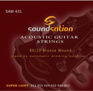 Soundsation SAW 431 Super Light 011-052 akusztikus húr szett