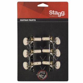 Stagg KG352 Jobb és bal oldali kulcsok 3+3 klasszikusgitár hangolókulcs pár