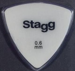 Stagg SPELLIX6-0.60 nagy méretű fehér pengető 0,6 mm