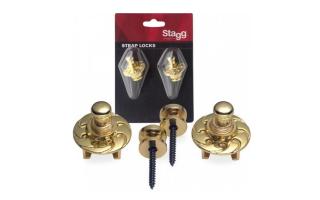 Stagg SSL1 GD Strap Lock arany tüske és pánt zár