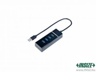 Adatkábel elosztó, 4 csatlakozással USB/USB INSIZE