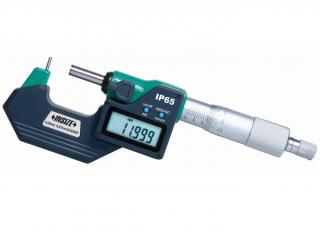 Digitális csőmérő mikrométer hengeres ülékkel A-típus 0-25/0.001 mm - Insize