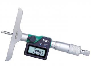 Digitális mélységmérő mikrométer 101.5 mm hosszú híddal, 0-100/0.001 mm - Insize