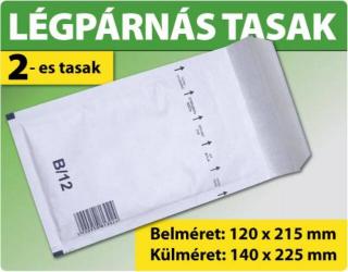 LÉGPÁRNÁS TASAK FEHÉR W2 BORÍTÉK B/12 1000 DARAB