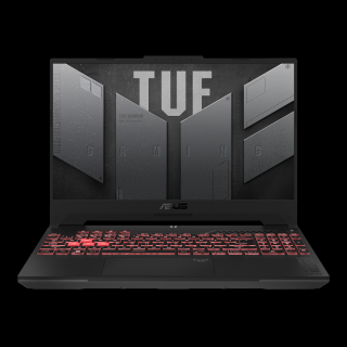 Asus TUF Gaming A15 (FA507UV) - 15.6" FullHD IPS-Level 144Hz, Ryzen 9-8945H, 16GB, 512GB SSD, nVidia GeForce RTX 4060 8GB, Microsoft Windows 11 Home - Jaeger szürke Gamer Laptop 3 év garanciával