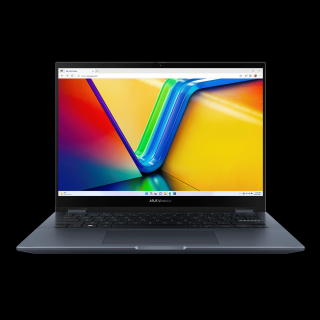 Asus VivoBook S 14 Flip (TN3402YA) - 14" WQXGA IPS-Level Touch , Ryzen 5-7530U, 16GB, 512GB SSD, Microsoft Windows 11 Home - Csendes kék Átalakítható Laptop 3 év garanciával