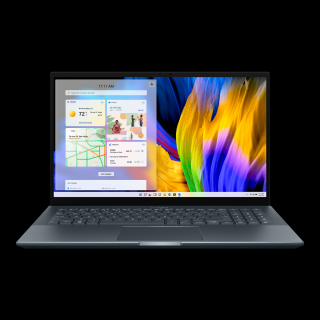 Asus ZenBook Pro 15 OLED (UM535QE) - 15,6" FullHD OLED Touch, Ryzen 7-5800H, 16GB, 512GB SSD, nVidia GeForce RTX3050TI 4GB, DOS - Fenyő szürke Laptop 3 év garanciával