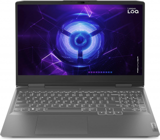 Lenovo LOQ 15 - 15.6" FullHD IPS 144Hz, Core i5-12450H, 16GB, 512GB SSD, nVidia GeForce RTX 4050 6GB, DOS - Viharszürke Gamer Laptop 3 év garanciával