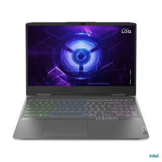 Lenovo LOQ 15 - 15.6" FullHD IPS 14Hz, Core i5-12450H, 16GB, 512GB SSD, nVidia GeForce RTX 4060 8GB, Microsoft Windows 11 Home - Viharszürke Gamer Laptop 3 év garanciával