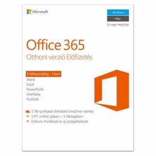 Microsoft Office 365 Otthoni verzió 1Y ESD MSR