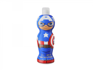 CAPTAIN AMERICA - Tusfürdő és sampon 2in1  Tusfürdő és sampon 2in1 - 400ml