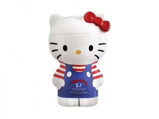 HELLO KITTY 2D - Tusfürdő és Sampon 2v1  Tusfürdő és Sampon - 400 ml