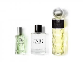 UNIQ No. 764 + Unique Wish + PURE No. 764 - TRIÓ  Borotválkozás utání arc víz 100ml +  EDP 200ml + 50ml