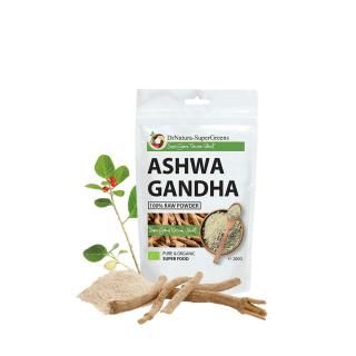 A test és az elme egészségéért, SuperGreens Bio Ashwagandha por, 200 g - EXP. 2024.08.