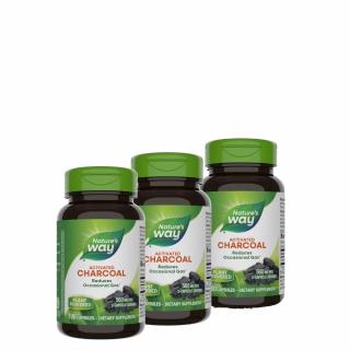 Aktív szén 560 mg, Nature's Way Aktív szén, 3x100 kapszula