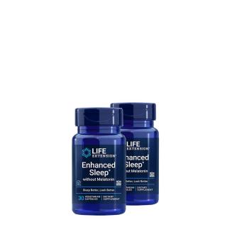 Alvássegítő komplex, Life Extension Enhanced Sleep without Melatonin, 2x30 kapszula