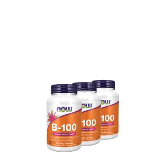 B-komplex, Now Vitamin B-100, 3x100 kapszula