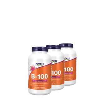 B-komplex, Now Vitamin B-100, 3x250 kapszula