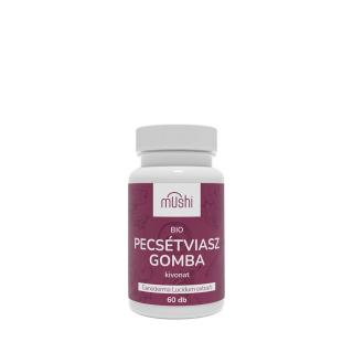 Bio pecsétviaszgomba kivonat 350 mg, Mushi Bio Ganoderma Extract, 60 kapszula