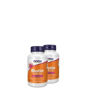 Biotin 5000 mcg, Now Biotin, 2x120 kapszula