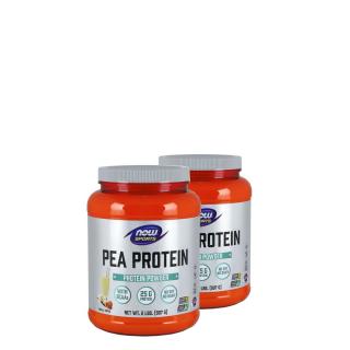 Borsófehérje, GMO mentes vanília-toffee ízű növényi fehérje, Now Pea Protein, 2x907 g