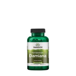 Damiana gyógynövényi afrodiziákum 510 mg, Swanson Full Spectrum Damiana, 100 kapszula