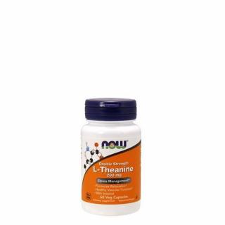 Dupla erősségű teanin 200 mg, Now Double Strength L-Theanine, 60 kapszula