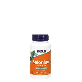 Élesztőmentes szelén 200 mcg, Now Selenium, 90 kapszula