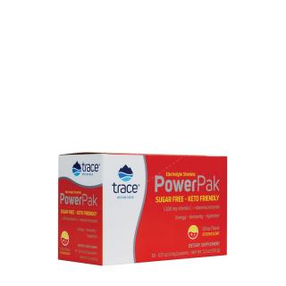 Energizáló csomag elektrolitokkal, Trace Minerals PowerPak, 30 tasak