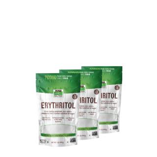 Eritrit édesítőszer, Now Erythritol, 3x454 g