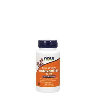 Extra dózisú asztaxantin 10 mg, Now Extra Strength Astaxanthin, 60 kapszula