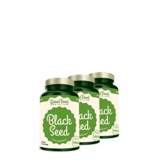 Feketekömény 750 mg, GreenFood Nutrition Black Seed, 3x90 kapszula