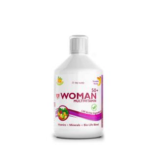 Folyékony multivitamin 50 év feletti nőknek, Swedish Nutra Woman 50+ Multivitamin, 500 ml