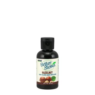 Folyékony stevia édesítőszer, mogyoró, Now Better Stevia, 59 ml